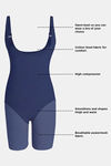 Zivame High Compression Short Length Thigh Shaper Bodysuit - Sky Captain — thumbnail 10